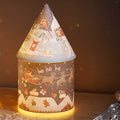 Christmas Santa & Sleigh 'Ho Ho Ho' Festive House LED Lantern Decoration 20cm