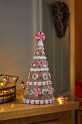 Gingerbread Candy Tree Handpainted 26cm Fully Decorated Table Top Decoration
