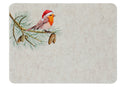 Choice of 2 Colours 4 x Christmas Festive Robin with Fir Cones Placemats 40x30cm