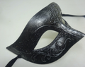 BLACK & SILVER UNISEX VENETIAN MASQUERADE BALL PARTY PROM EYE THEATRICAL MASK