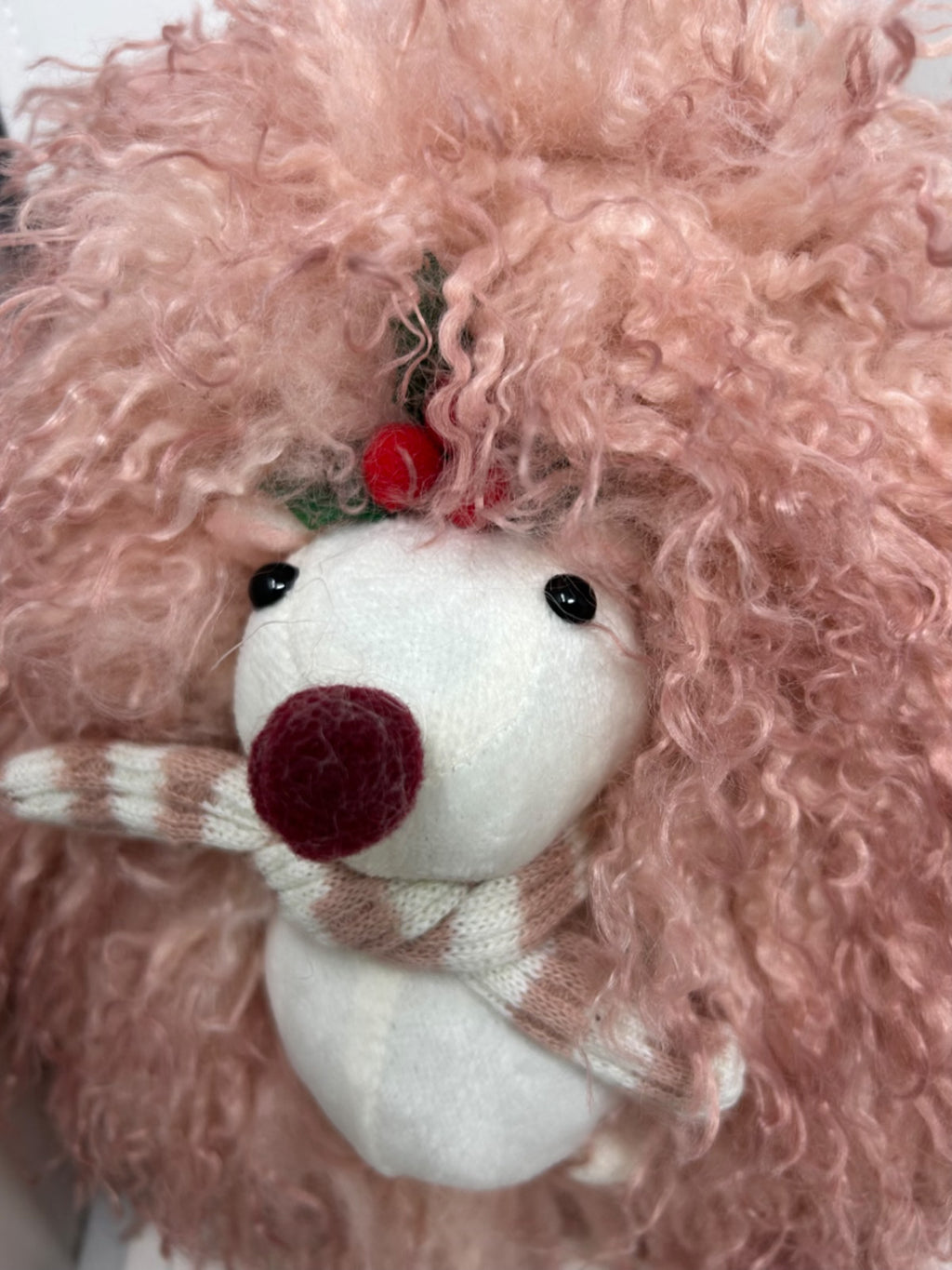 Choice of 2 Designs Supersoft Cuddly Hedgehog Herbie or Holly Fur with Scarf