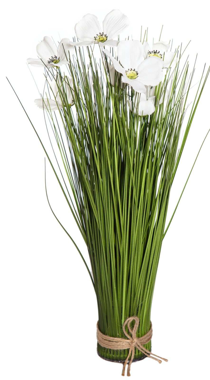 Choice 3 Colours Artificial Faux Flowers 48cm Tal Bunch Bundle Grass Hessian Tie