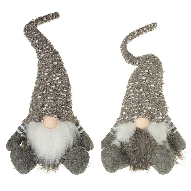 Choice of 2 Cute Large Christmas Freestanding Santa Gonks with Tall Hat 46cmTall