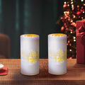 Pack of 2 Christmas Festive Warm White LED Wonder Lights Lantern Lamp 15cm High