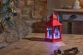 Choice of 2 Christmas Colour Changing LED Light Up Lantern 24cm Tall on Timer
