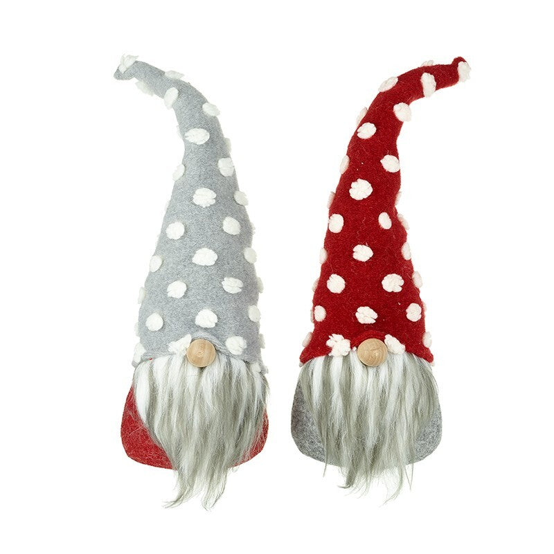 Choice of 2 Cute Freestanding Santa Gonk Ornament Figurine with Weighted Base