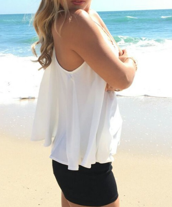 Choice Cream or Blue Summer Beach Loose Bikini Cover Up Top 10-12 Crochet Neck