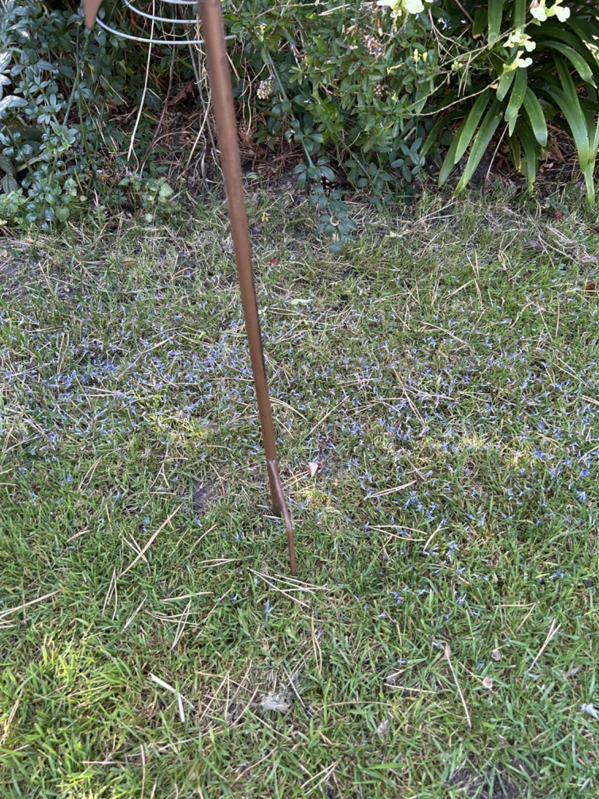 Large Heavy Duty Core-Ten Rusty Metal Fern Leaf Garden Ornament 86cm Long x 24cm