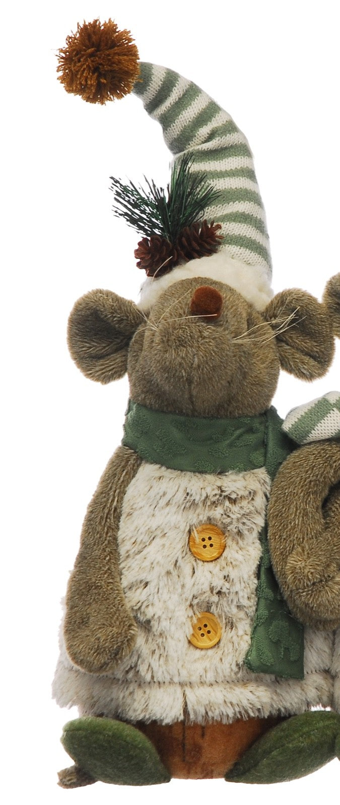 Choice of 2 Cute Freestanding Mouse Ornament Figurine Weighted Base 40cm Tall