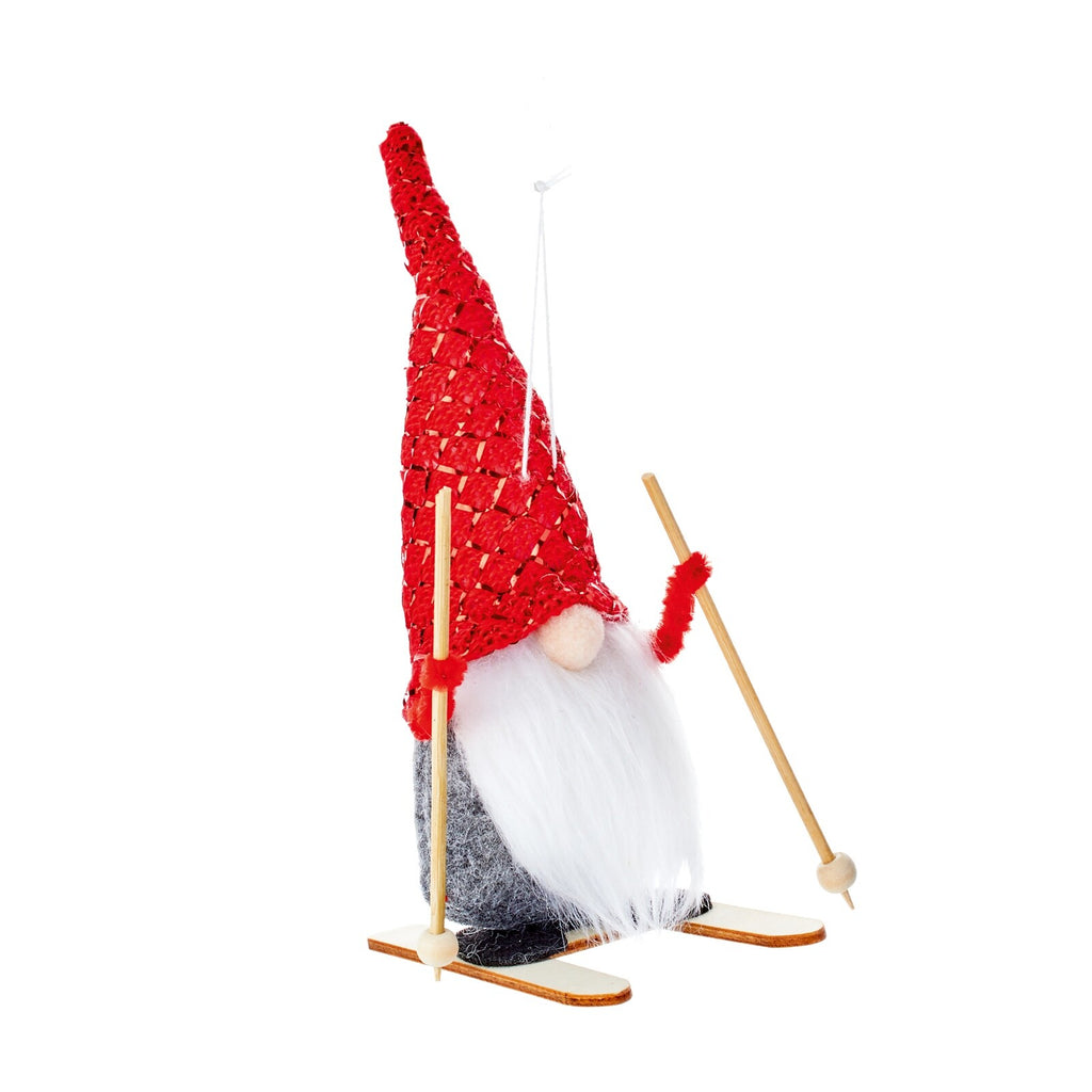 Choice of 3 Cute Christmas Tree Santa Gonk Decorations 18cmTall with Red Hats