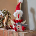 Christmas Sitting Giblet George Turkey with Hat Weighted Base Approx 36cm Tall