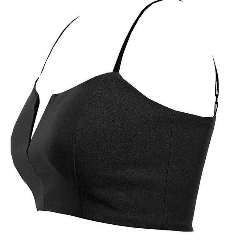 Choice of 3 Colours Summer Beach Wear Crop Cropped Top Zip Back 12-14