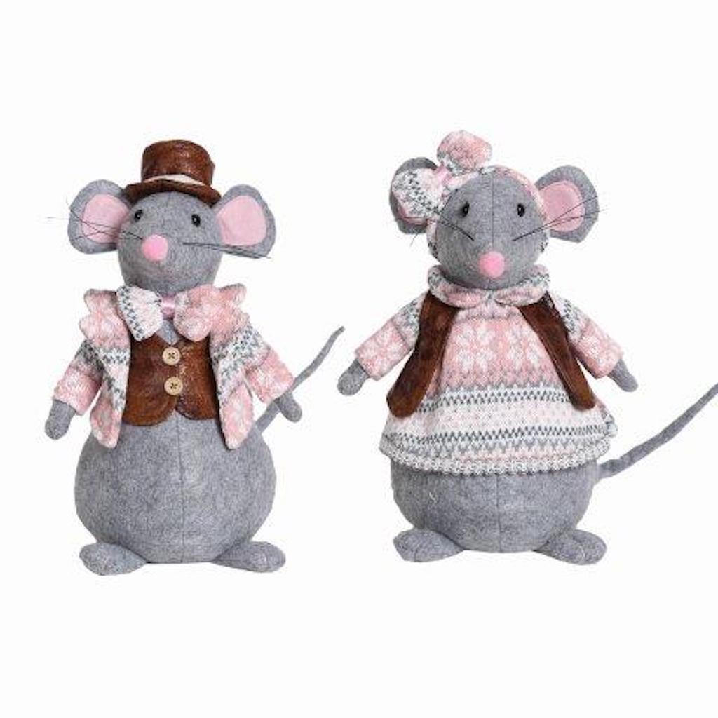 Choice of 2 Cute Freestanding Mouse Ornament Figurine Door Stops 28cm Tall