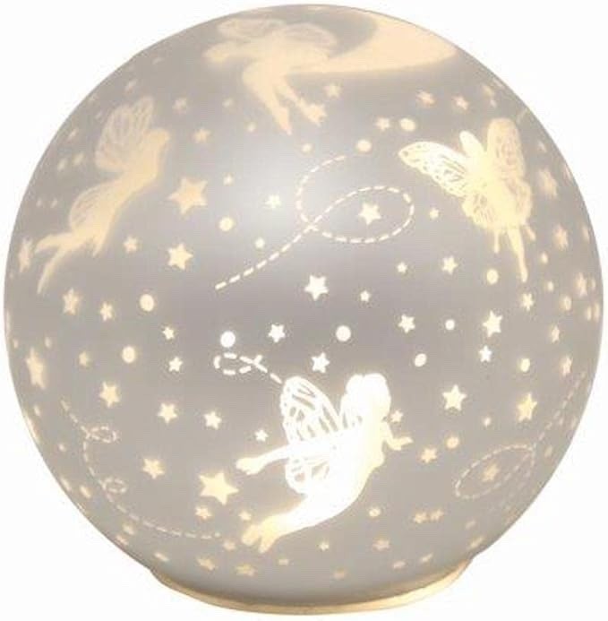 Fairy Theme LED Light Up Night Lamp Globe Ball 15cm Diameter Christmas Gift Idea