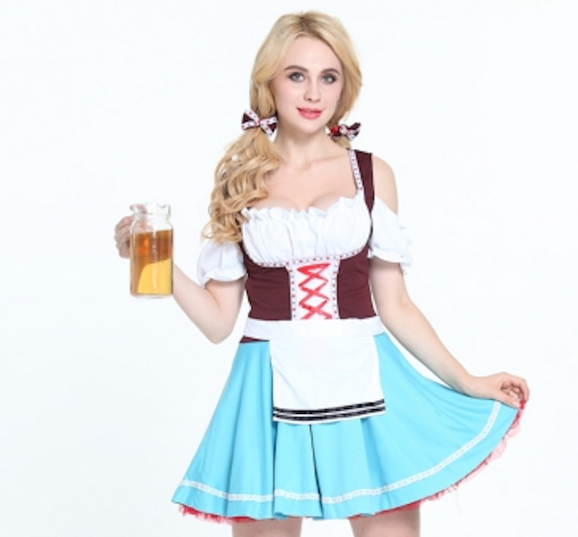 Oktoberfest Octoberfest German Beer Wench Festival Costume Dress Size 10-12