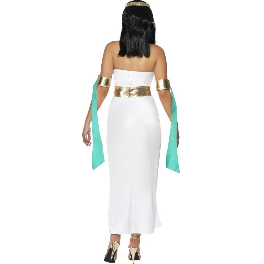 Ladies Egyptian Queen Cleopatra Harem 7 Piece Elaborate Costume Size 12-14 Toga