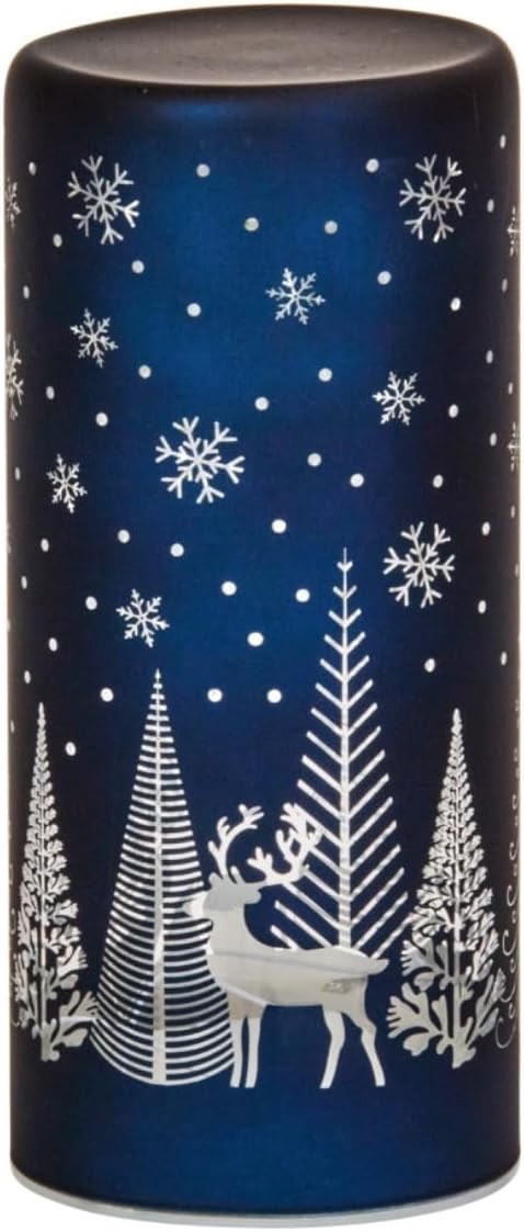 Sapphire Blue LED Light Up Christmas Reindeer Winter Forest Decoration on Timer