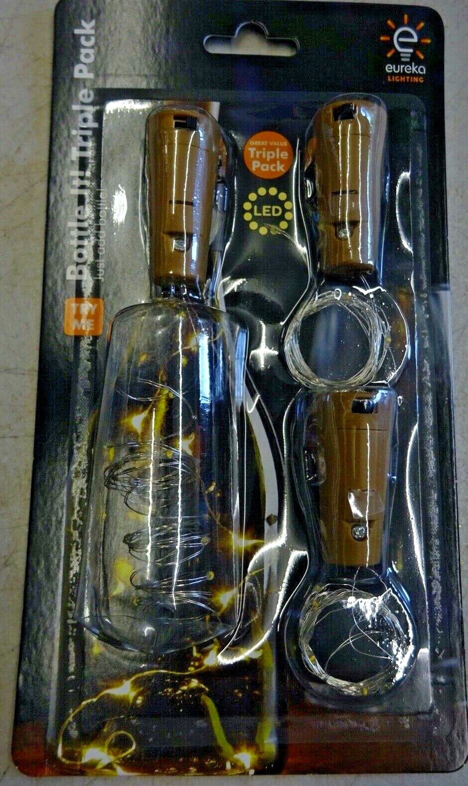 Bottle it! String Lights Choice of Multi-coloured or White 3 in Pack Decoration