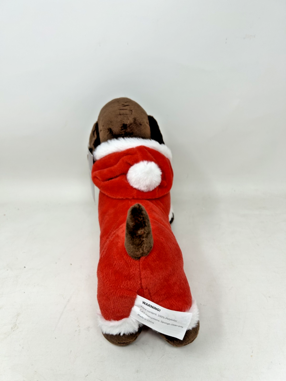 Super Soft Christmas Decoration Plush Santa Sausage Dog Dachshund  27cm Long