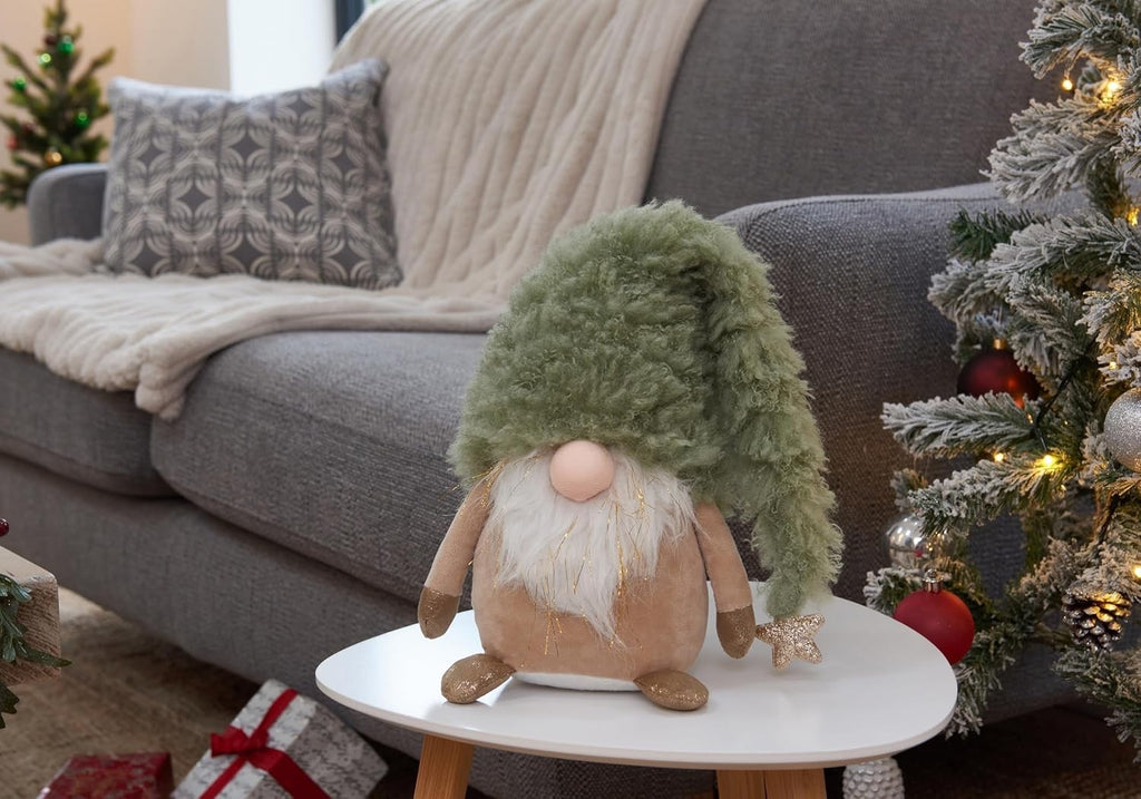 SuperSoft Cuddly Sage Gonk Nordic Gnome 26cm Tall Plush Christmas Decoration