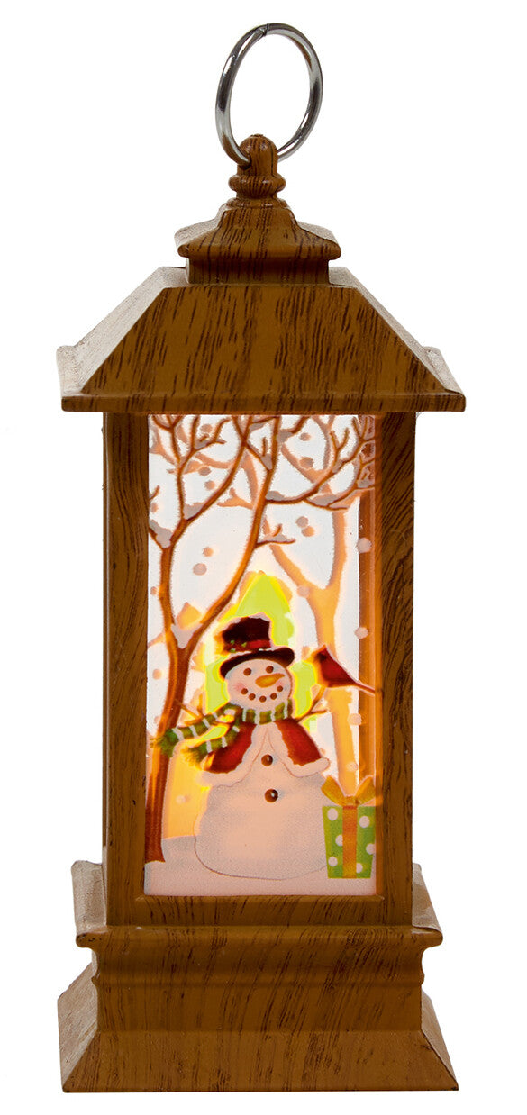 Choice of 4 Small Christmas LED Light Up Lanterns 13cm Tall Flickering Candle