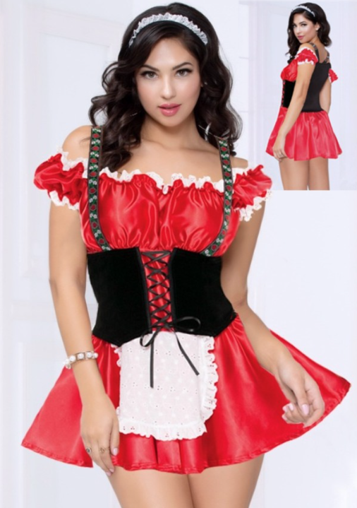 Oktoberfest Octoberfest German Beer Maid Wench Festival Costume Size 10-12
