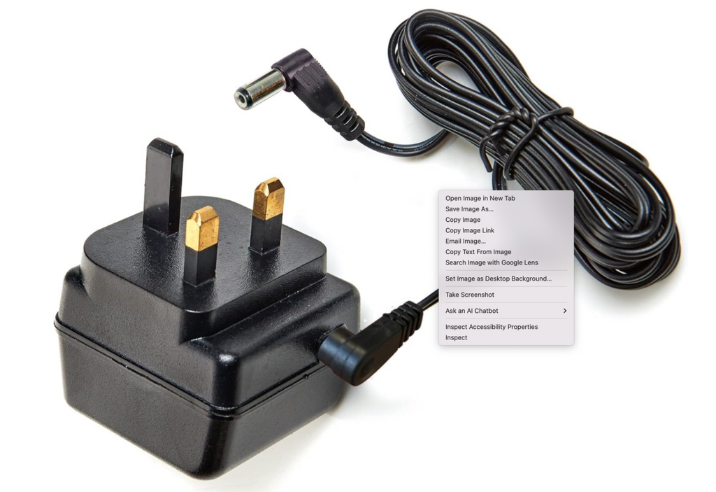 Premier L Shape Adaptor Transformer 2m Jack Plug 4.5vdc For Dual Use Products