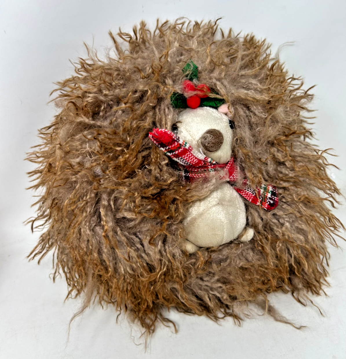 Choice of 2 Designs Supersoft Cuddly Hedgehog Herbie or Holly Fur with Scarf