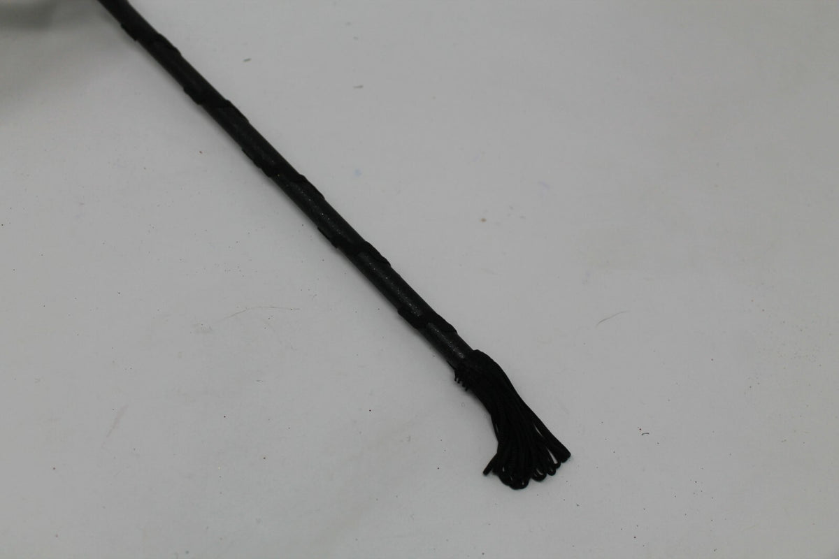 BLACK AND GOLD Venetian Carnival Masquerade Mask on a hand held stick