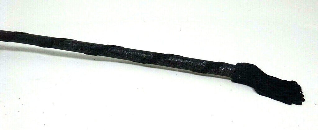 Venetian Midnight Black Sparkling Masquerade Party Ball Mask Hand Held on STICK