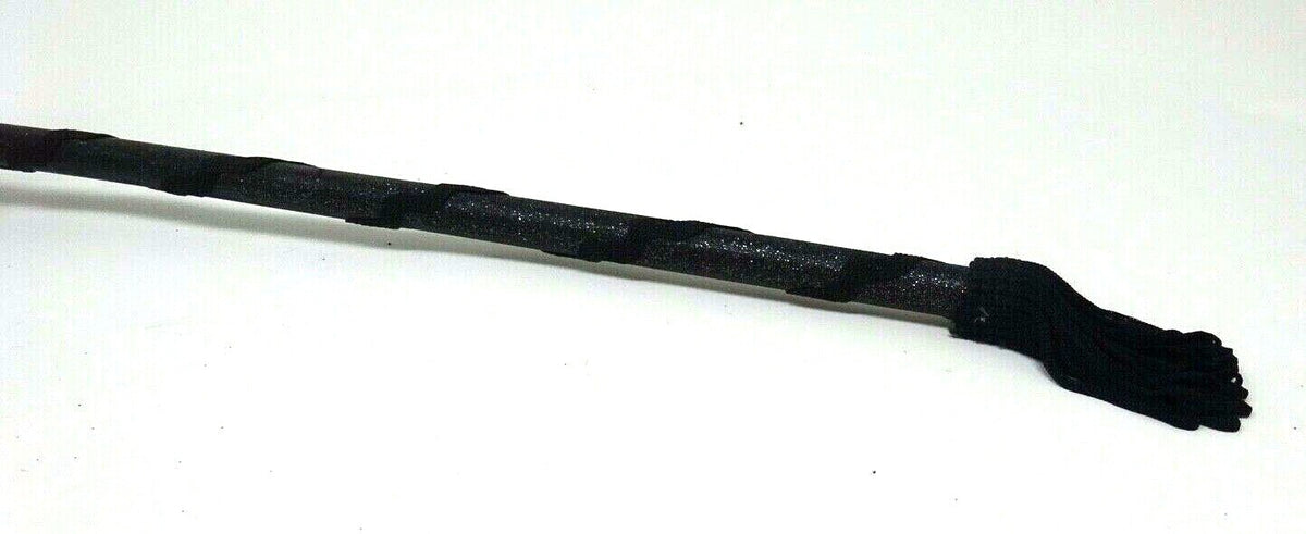 Venetian Midnight Black Sparkling Masquerade Party Ball Mask Hand Held on STICK