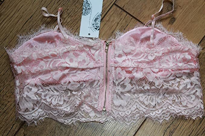 Choice 3 Colours Summer Beach Crop/Cropped Vest Top Eyelash Scalloped Lace 10-12
