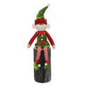 Christmas Festive Sitting Plush Elf with Adjustable Dangly Legs 65cm Tall