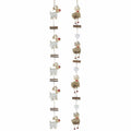 Set of 2 Christmas Wooden Reindeer Garlands for Decorative Displays 100cm Long