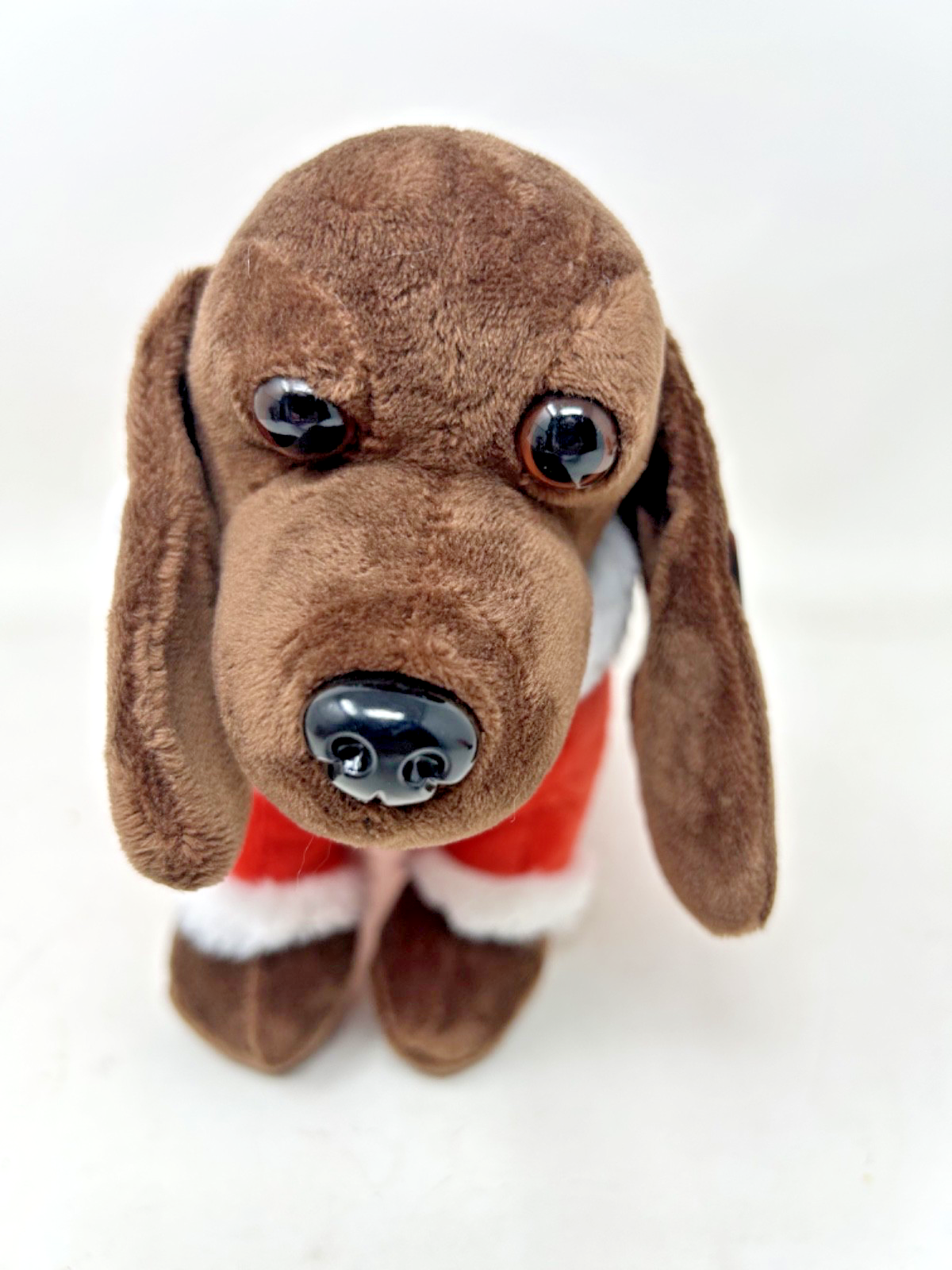 Super Soft Christmas Decoration Plush Santa Sausage Dog Dachshund  27cm Long
