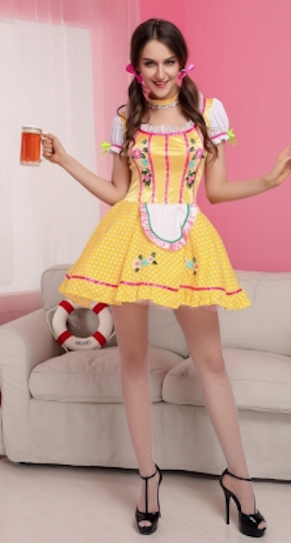 Oktoberfest Octoberfest German Beer Maid Wench Festival Costume Size 10-12