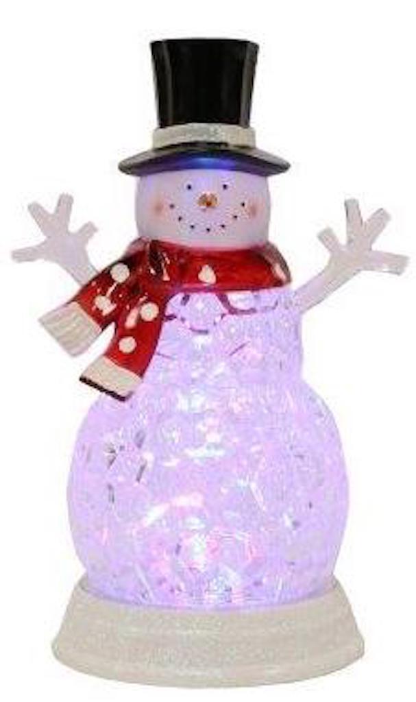 Choice of 2 Designs LED Christmas Light Up Snowman Night Light Lamp 30cm Tall
