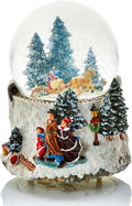 Musical Snow Globe Water Ball We Wish You Merry Christmas Horse Drawn Carriage