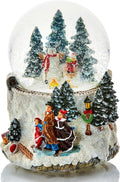 Musical Snow Globe Water Ball Plays We Wish You a Merry Christmas 16cm Snowman