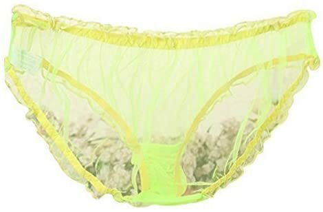 Ladies Sheer Mesh Transparent Net Sexy Knickers Panties Briefs Elasticated 8-12
