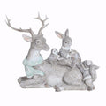 Reindeer Stag Rabbit Owl Squirrel Hedgehog Woodland Animals Figurine Ornament