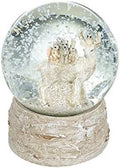 Christmas Stag Woodland Animals Snow Globe Bark Effect Base 13cm Forest Friends