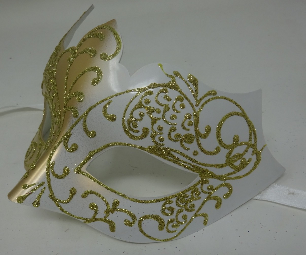 STYLISH IVORY GOLD GOTHIC VENETIAN MASQUERADE CARNIVAL PARTY BALL PROM EYE MASK