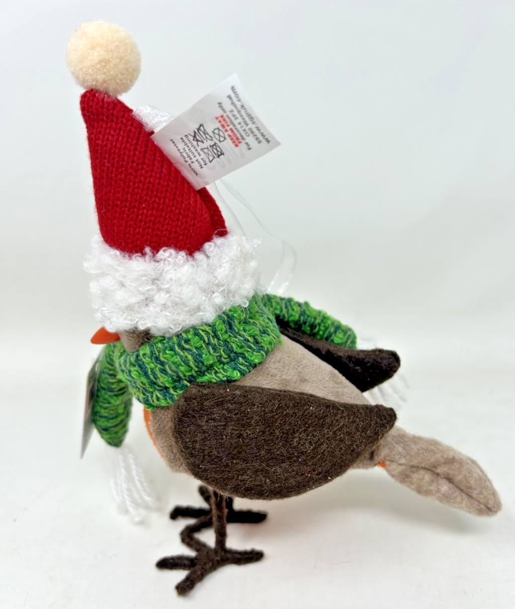 Cute Freestanding Festive Robin Hanging Pendant 20cm Ornament Decoration Tree