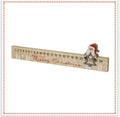 Wooden Merry Christmas Childrens Advent Daily Countdown Calendar Santa 40cm Long