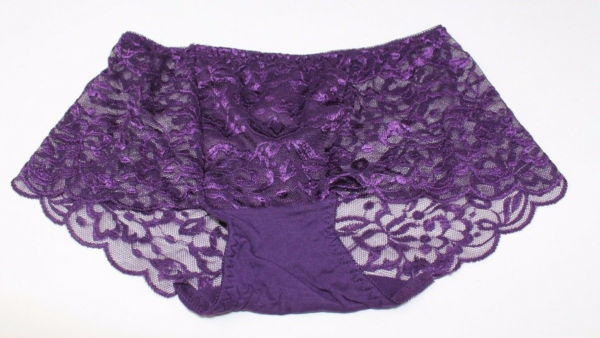 Beautiful Ladies Embroidered Elasticated Bamboo Fibre Panties Briefs Size 8-10