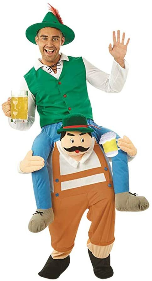 Oktoberfest Unisex All in One Octoberfest Beer Man Lift Me Up Costume One Size