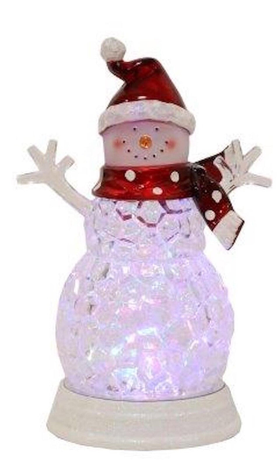 Choice of 2 Designs LED Christmas Light Up Snowman Night Light Lamp 30cm Tall