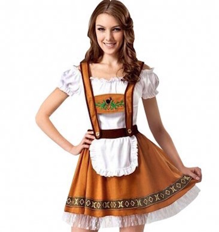 Ladies Octoberfest/Oktoberfest German Beer Festival Maid Costume Size 12-14