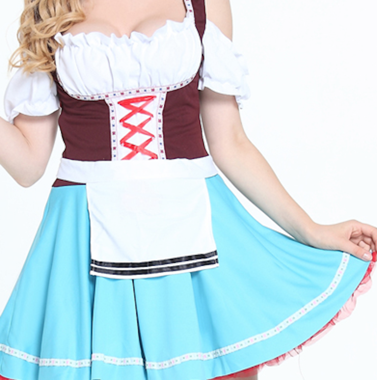 Oktoberfest Octoberfest German Beer Wench Festival Costume Dress Size 10-12